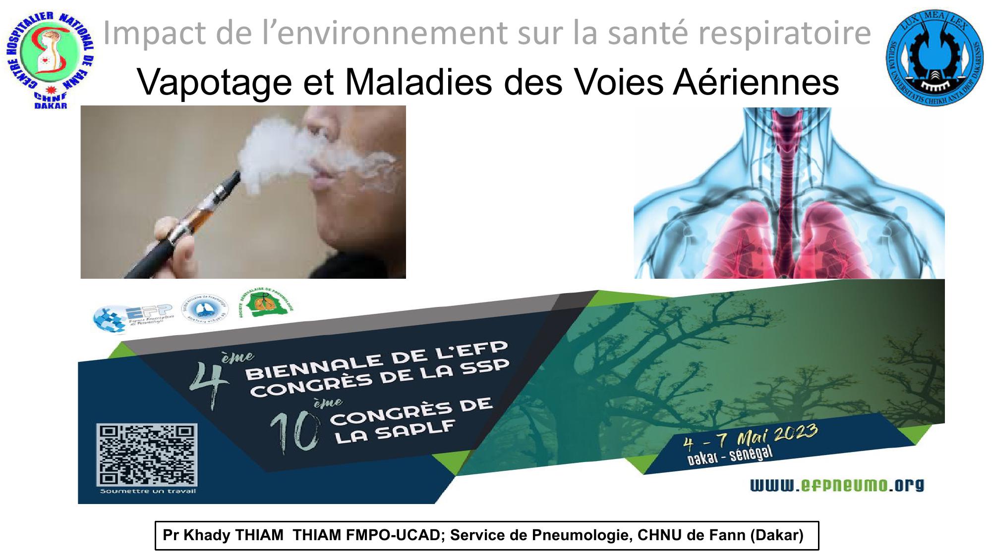 Vapotage et maladies des voies aériennes. Khady THIAM