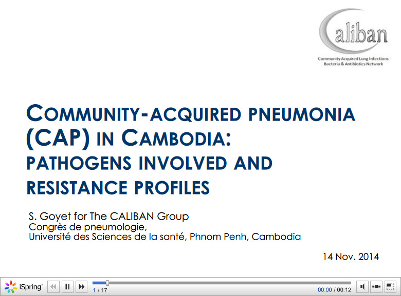 L'étude CALIBAN, résultats et retombées attendues. S. Goyet