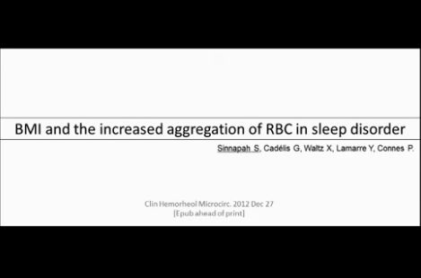 SAOS-obésité et Rhéologie sanguine - Stéphane Sinnapah, Guadeloupe