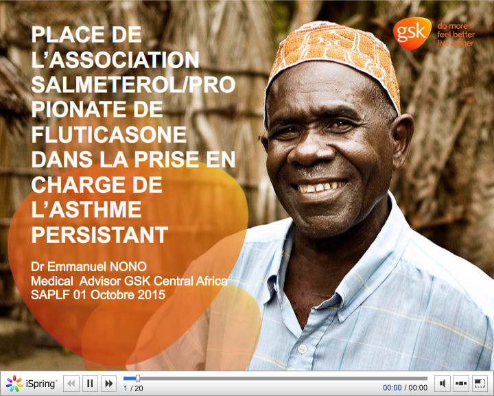 Place de l'association salmeterol / propionate de fluticasone dans la prise en charge de l'asthme persistant. E. Nono