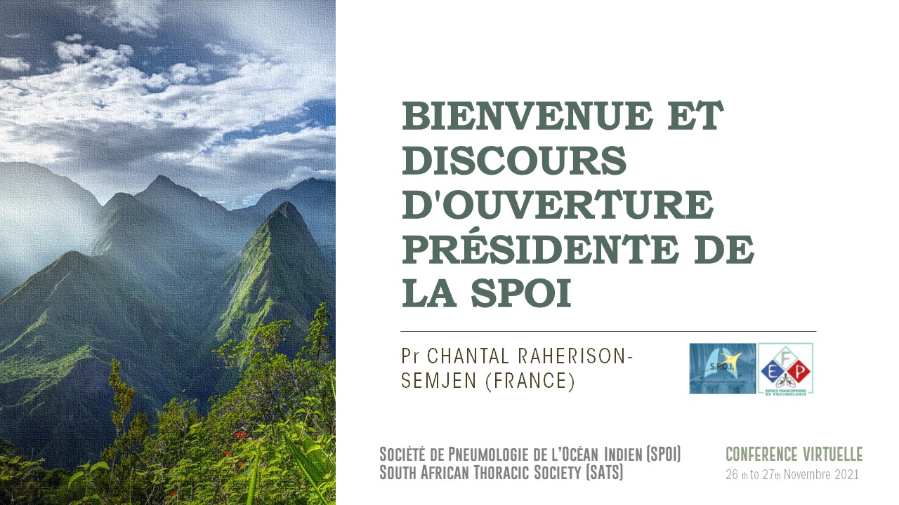 Discours de Bienvenue